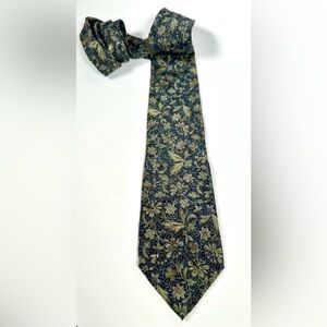 FENDI Cravatte Designer Men’s Floral Silk Necktie Hand Made in Italy